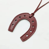 PU Horseshoe Pattern Bag Pendant Hollow Kelly Bag with Accessories