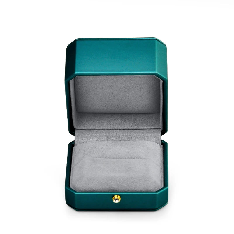 Octagonal Cut Edge Jewelry Box Retro High-End
