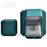 Octagonal Cut Edge Jewelry Box Retro High-End