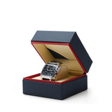 PU Leather Watch Case Square Wristwatch Box Bracelet Display Gift Boxes