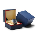 PU Leather Watch Case Square Wristwatch Box Bracelet Display Gift Boxes
