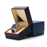 PU Leather Watch Case Square Wristwatch Box Bracelet Display Gift Boxes
