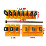 Paintless Glue Puller Tabs Dent Car Repair Tool Set Orange Dent Puller Kit