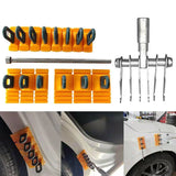 Paintless Glue Puller Tabs Dent Car Repair Tool Set Orange Dent Puller Kit