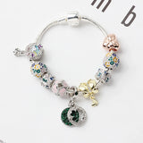 DIY Four Leaf Clover Beaded Bracelet with Butterfly Garland