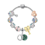DIY Four Leaf Clover Beaded Bracelet with Butterfly Garland