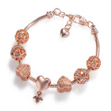 Panjia DIY Peach Heart Beaded Pan Bracelet - Unisex Bee Love Panjia Bracelet