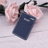 Silver Jewelry Display Card 5x7.2cm Hang Tag Logo