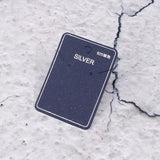 Silver Jewelry Display Card 5x7.2cm Hang Tag Logo