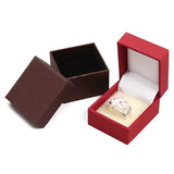 Red Paper Plastic Ring Box Necklace Jewelry Gift Plastic Box