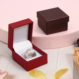 Red Paper Jewelry Box Necklace Gift Box High Square Jewelry Box