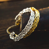 Vintage Hollow Silver Bracelet - Wild Temperament Jewelry