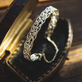 Vintage Hollow Silver Bracelet - Wild Temperament Jewelry