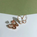 S925 Butterfly Earrings Women Grace 18K Rose Anti Allergy Jewellery