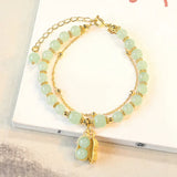 Peanut Agate Double Layer Bracelet Small Sense Bracelet Temperament