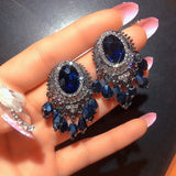 Pearl Beads Drop Earrings for Women Palace Statement Earring