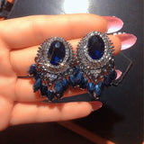 Pearl Beads Drop Earrings for Women Palace Statement Earring