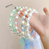 Pearl Headband Kids Hair Accessories Baby Princess Hair Bow Tie