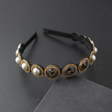 Baroque Rhinestone Headband Wedding Headwear Women Bridal Hair