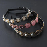 Baroque Rhinestone Headband Wedding Headwear Women Bridal Hair