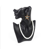 Pearl Necklace Chain Jewelry Display Stand Bust Decor Figure Mannequin Model