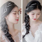 Pearls Tassel Long Chain Hair Clip Jewelry Hair Accessories Women Hair Pins