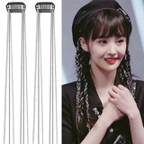 Pearls Tassel Long Chain Hair Clip Jewelry Hair Accessories Women Hair Pins