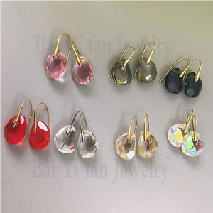 Ocean Face Crystal Earrings for Women