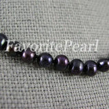 Elegant 18" AA Natural Freshwater Pearl Choker Necklace