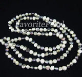 Grey Freshwater Pearl Necklace 48" 7-8mm AA