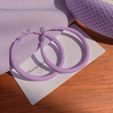 Periwinkle 925 Silver Needle Earrings All-match Geometric High-end Earrings
