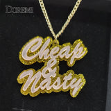 Personalised Acrylic Name Necklace - Laser Cut Monogram Gift