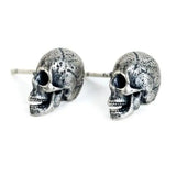 925 Silver Skull Earrings Skeleton Ear Studs
