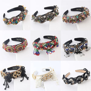 Baroque Crystal Rhinestones Headband for Women Party