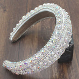 European Palace Style Rhinestone Headband Baroque Crystal Hair Band