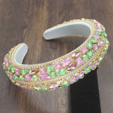 European Palace Style Rhinestone Headband Baroque Crystal Hair Band