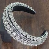 European Palace Style Rhinestone Headband Baroque Crystal Hair Band