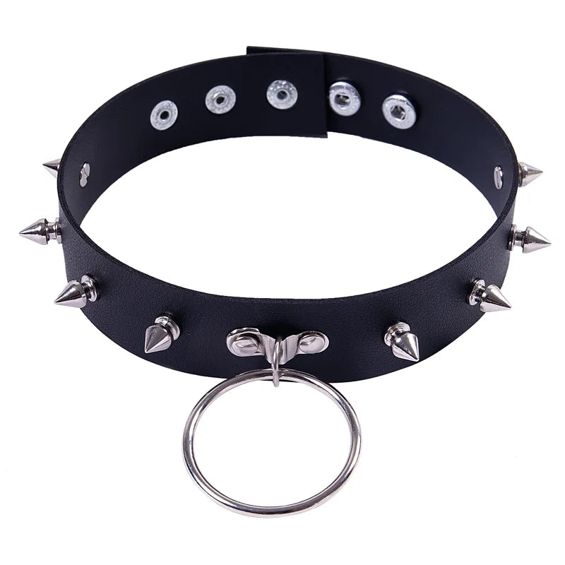 Personality Leather Necklace Punk Style Women Gothic Accessories Sexy