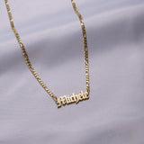 Personality Letter Pendant Women Choker Necklace Name Jewelry Gift