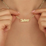 Personality Letter Pendant Women Choker Necklace Name Jewelry Gift