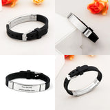 Kid ID Adjust Bracelets Soft Silicone Anti-lost Bracelet