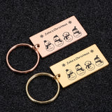Personalized Snowman Family Name Keychains