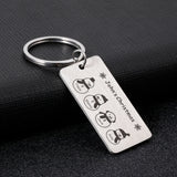 Personalized Snowman Family Name Keychains