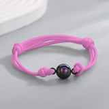 Custom Circle Photo Projection Bracelets Family Gift Jewelry
