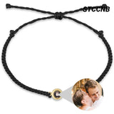 Photo Projection Hand-Woven Bracelet Couple Jewelry Family Gift