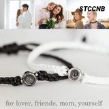 Photo Projection Hand-Woven Bracelet Couple Jewelry Family Gift