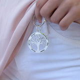 Family Tree of Life Round Pendant Key Chain