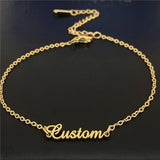 Personalized Stainless Steel Love Letter Anklet for Women