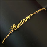 Personalized Stainless Steel Love Letter Anklet for Women