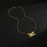 Custom Double Layer Heart Necklaces Stainless Steel Women's Jewelry Gift